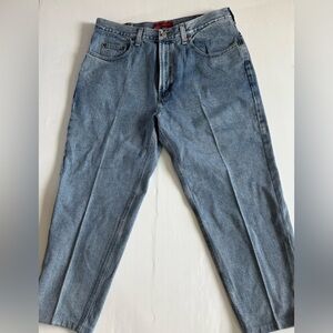 VTG Banana Republic Jeans Mens 38x30 Light‎ Blue Bootcut 100% Cotton Denim Y2K